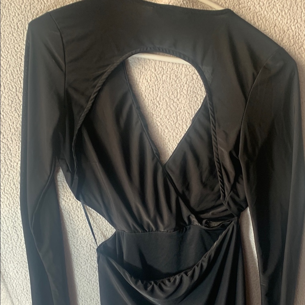 Revamped Black Wrap Robe Intimates - image 6